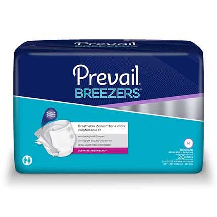 Breezers by Prevail Brief Regular "40-49", PK/20