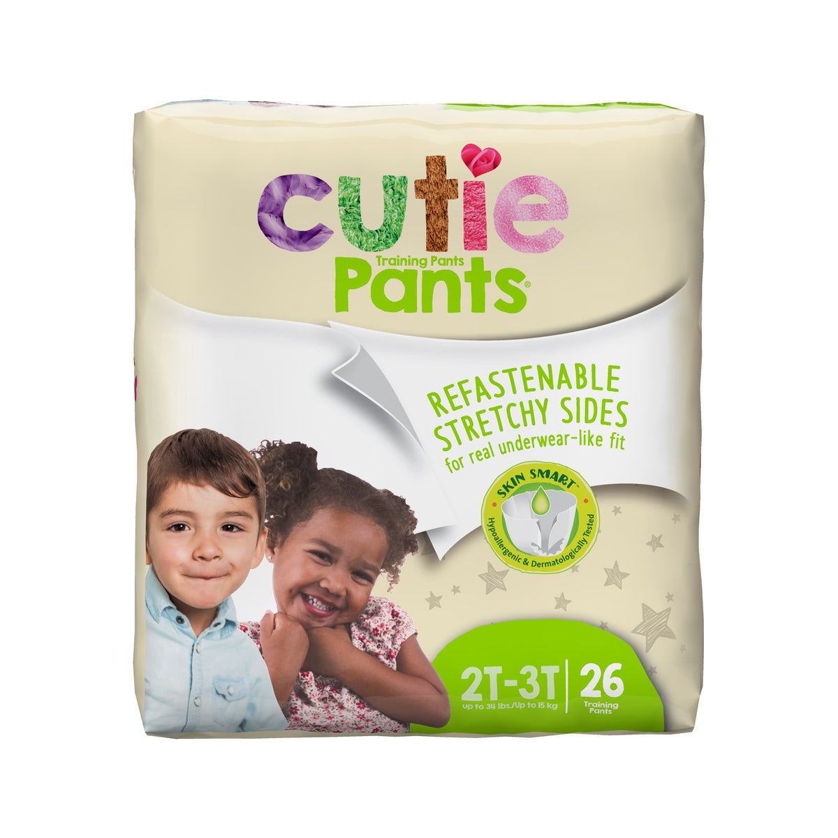 Prevail Cutie Pants Training Pant for Boys and Girls Medium 2T-3T