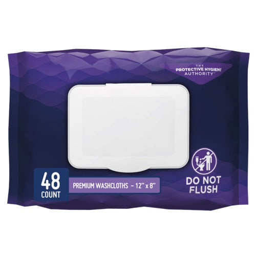 Prevail Premium Cotton Washcloth Soft Pak 12" x 8", PK/48