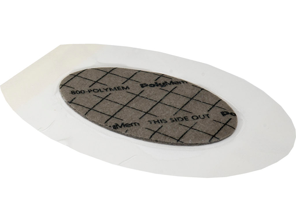 Shapes#5 Silver Oval PolyMeric Membrane Dressing
