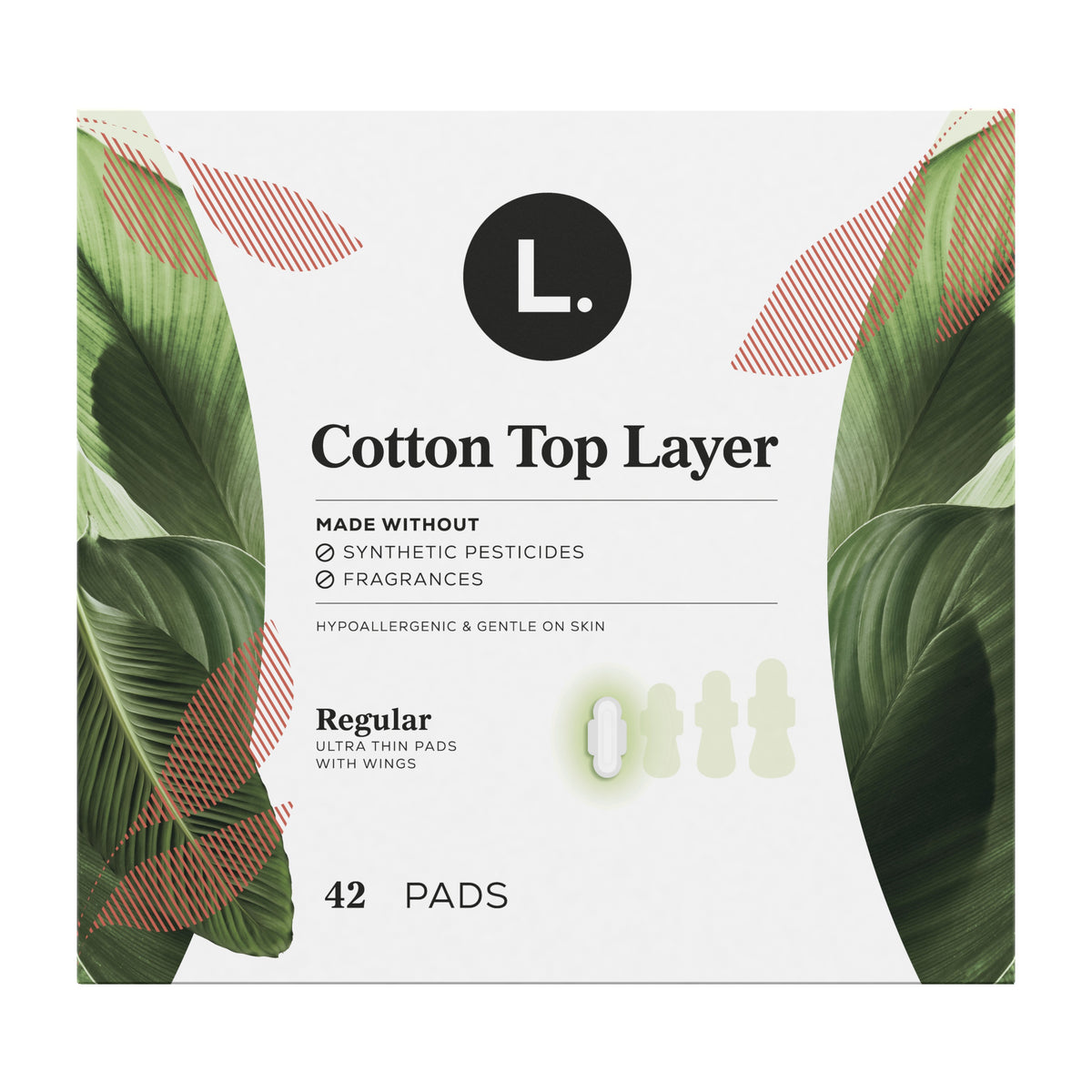 L. Ultra Thin Pads with Wings, Regular, 42 ct - REPLACES GCO80339708