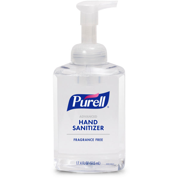 PURELL Advanced Hand Sanitizer, Fragrance Free, Foam, 17.4 oz