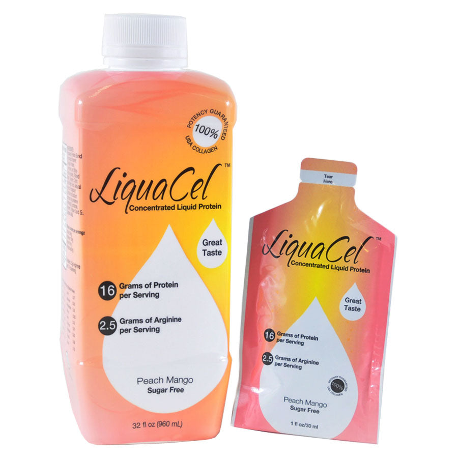 LiquiCel Liquid Protein, Peach Mango, 32 oz. Bottle