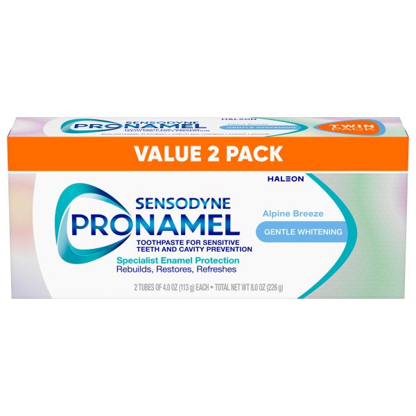 Sensodyne Pronamel Whitening Toothpaste, 2 Pack, 2x 4 oz