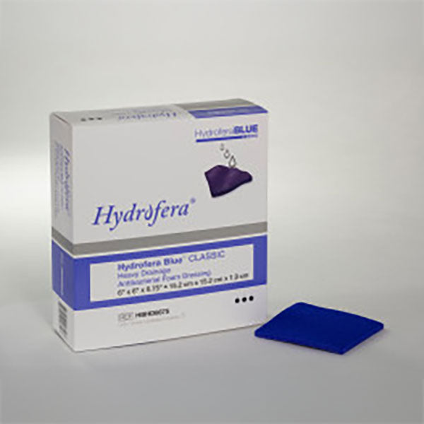 Hydrofera Blue Foam Thick Dressing without Border, 6" x 6" x 3/4".