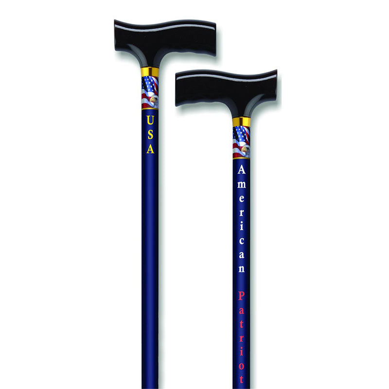 Straight Cane with Fritz Handle, American Patriot, EA/1