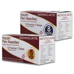 Advocate Mini Pen Needle 31G x 3/16" (100 count), BX/1