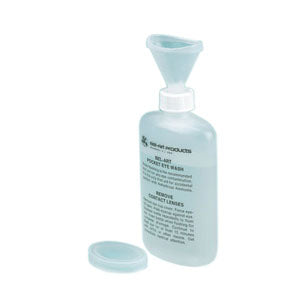 Pocket Size Eyewash Bottle with Lid, 4 oz, EA/1