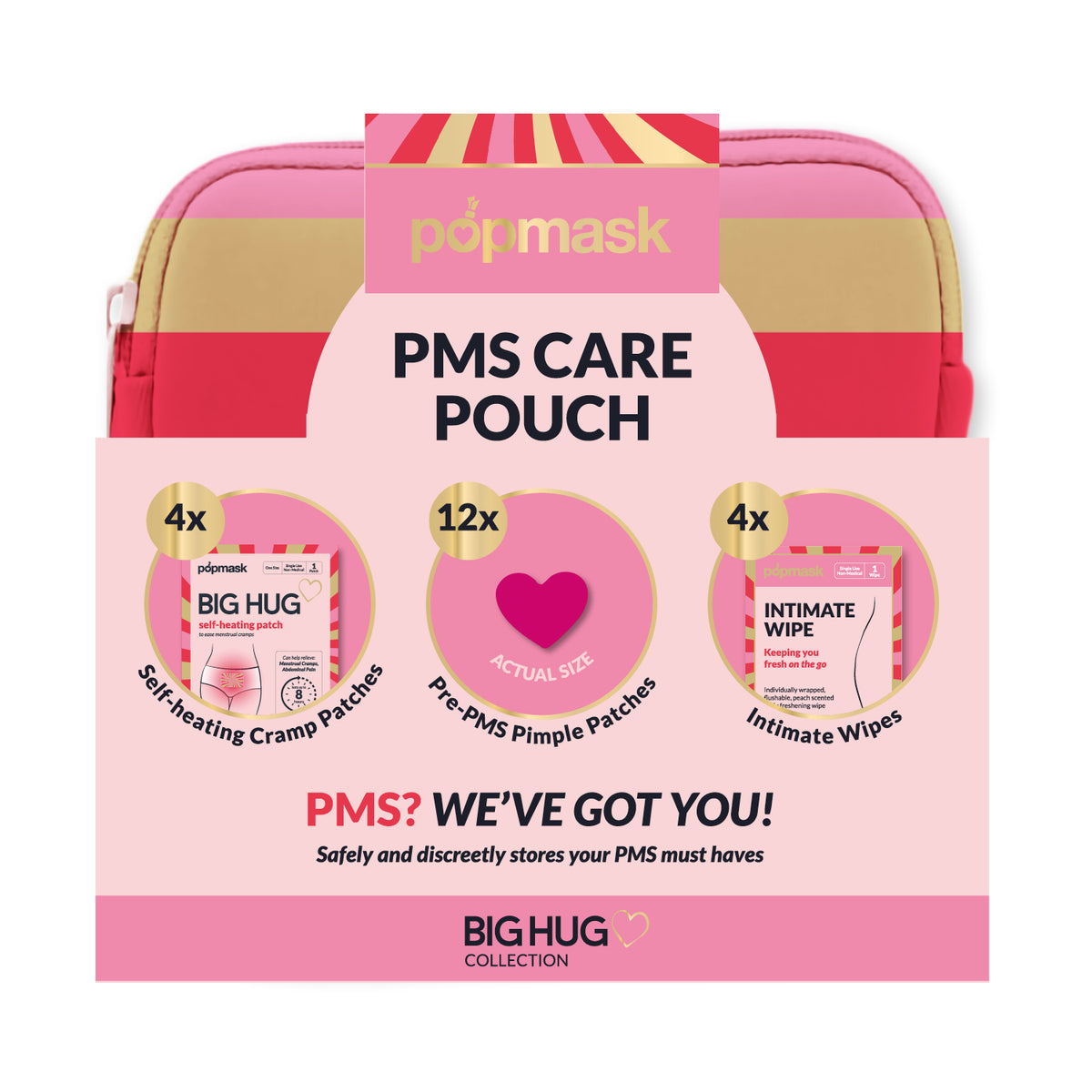 Popmask Big Hug PMS Care Pouch, EA/1