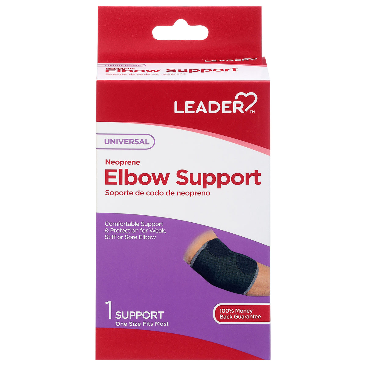 Leader Elbow Compression, One Size Fits Most, 1 ct