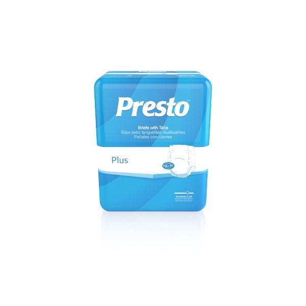 Presto Performance Plus Brief, Adult, Large, 45" - 58", PK/18