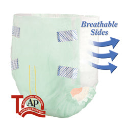 Tranquility SmartCore Disposable Briefs, Small, Green, 24" - 32"