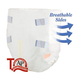 Tranquility SmartCore Disposable Briefs, 2X-Large, White, 60" - 80", PK/8