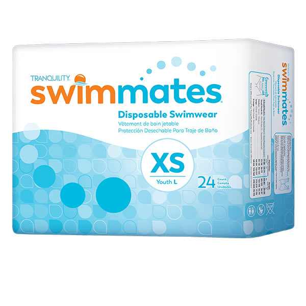 Tranquility Swimmates Disposable Swimwear, X-Small / Youth Large, PK/24