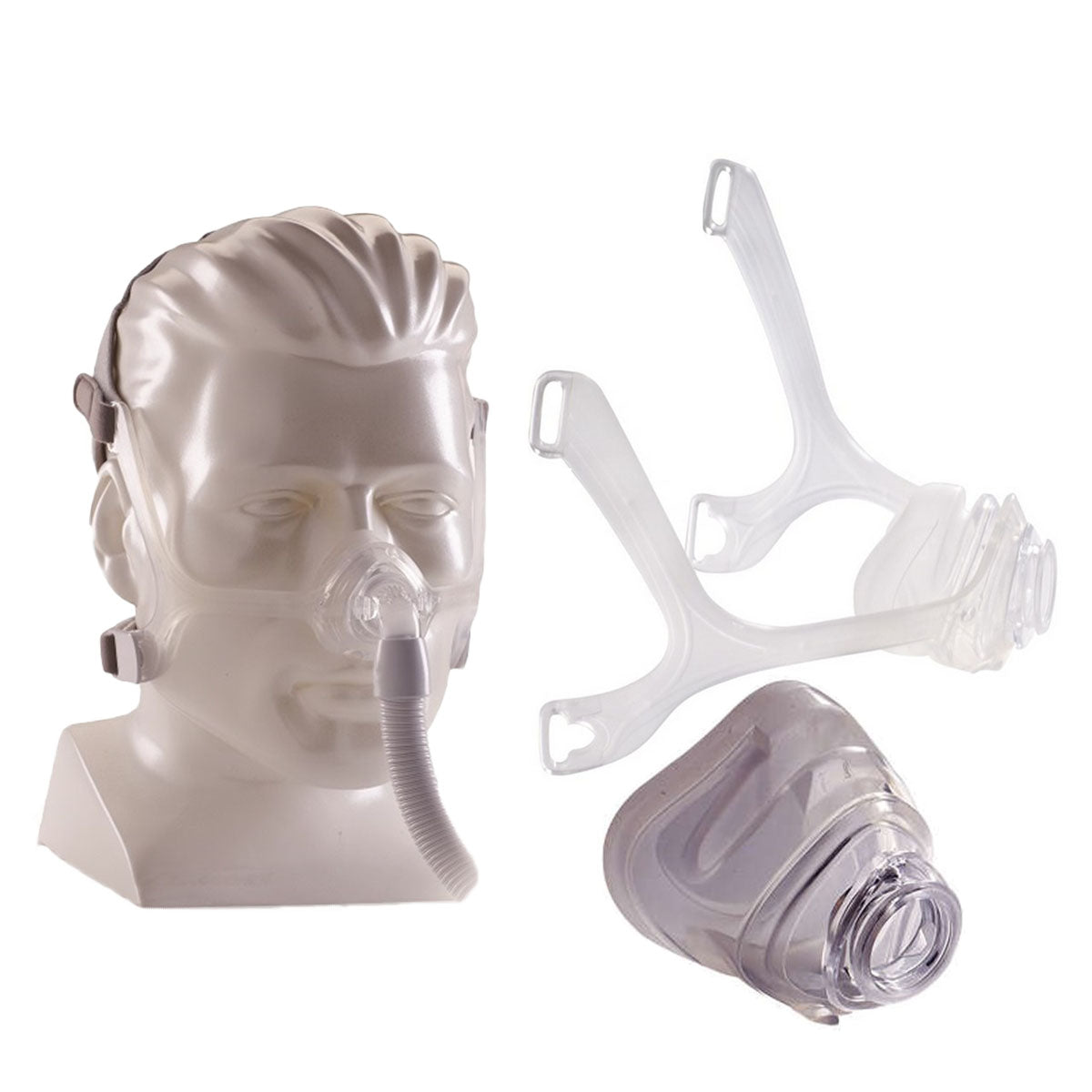 Wisp Nasal Mask with Clear Frame and Headgear, X-Large