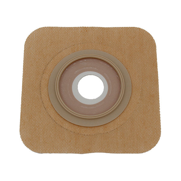 Safe N Simple 4-1/4" x 4-1/4" 2-Piece Wafer, Standard Wear, with Tape Collar, Beige, 50 mm, 2" Flange, 1-1/4" Precut Stoma Opening-- REPLACES RRSNS7332134