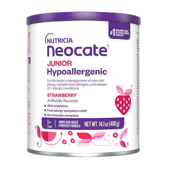 Neocate Junior With Prebiotics Nutrition Powder, Strawberry Flavored, 14.1 oz Can - REPLACES SB133280, EA/1