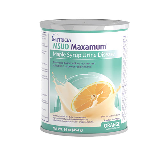 MSUD Maxamum Powdered Medical Food, Orange Flavor, 16 oz., 454g