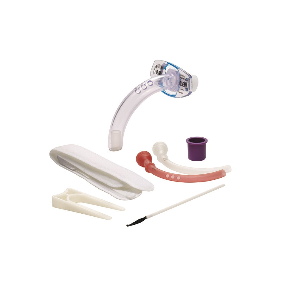 Smiths Medical ASD, Inc. BLUselect Tracheostomy Tube with Wedge & Decan Cap, Uncuffed, Fenestrated, Size 6.0 - REPLACES
