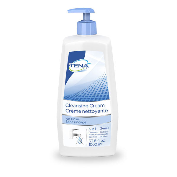 Tena Cleansing Cream, 33.8 fl oz. Bottle, EA/1