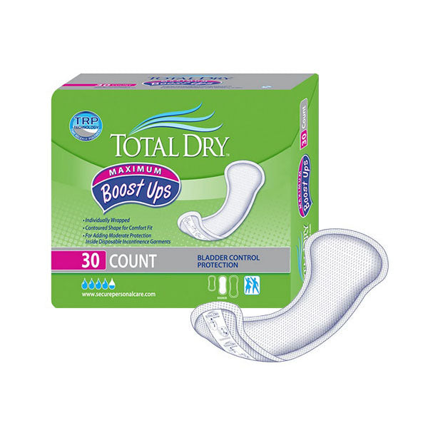 TotalDry Booster Pads Maximum, 13.75" Long