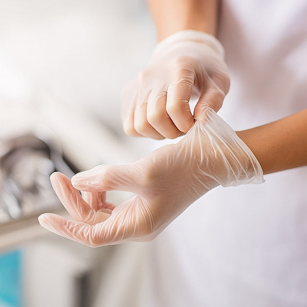 Synguard Basic Vinyl Powder-Free Exam Gloves, X-Large, BX/100