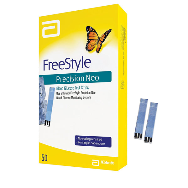 FreeStyle Precision Neo Blood Glucose Test Strip (50 count), BX/50