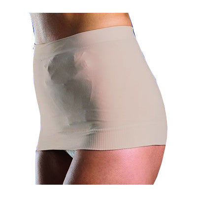 StomaSafe Plus Ostomy Support Garment, Small/Medium 33.5" - 43.5" Hip Circumference, Beige