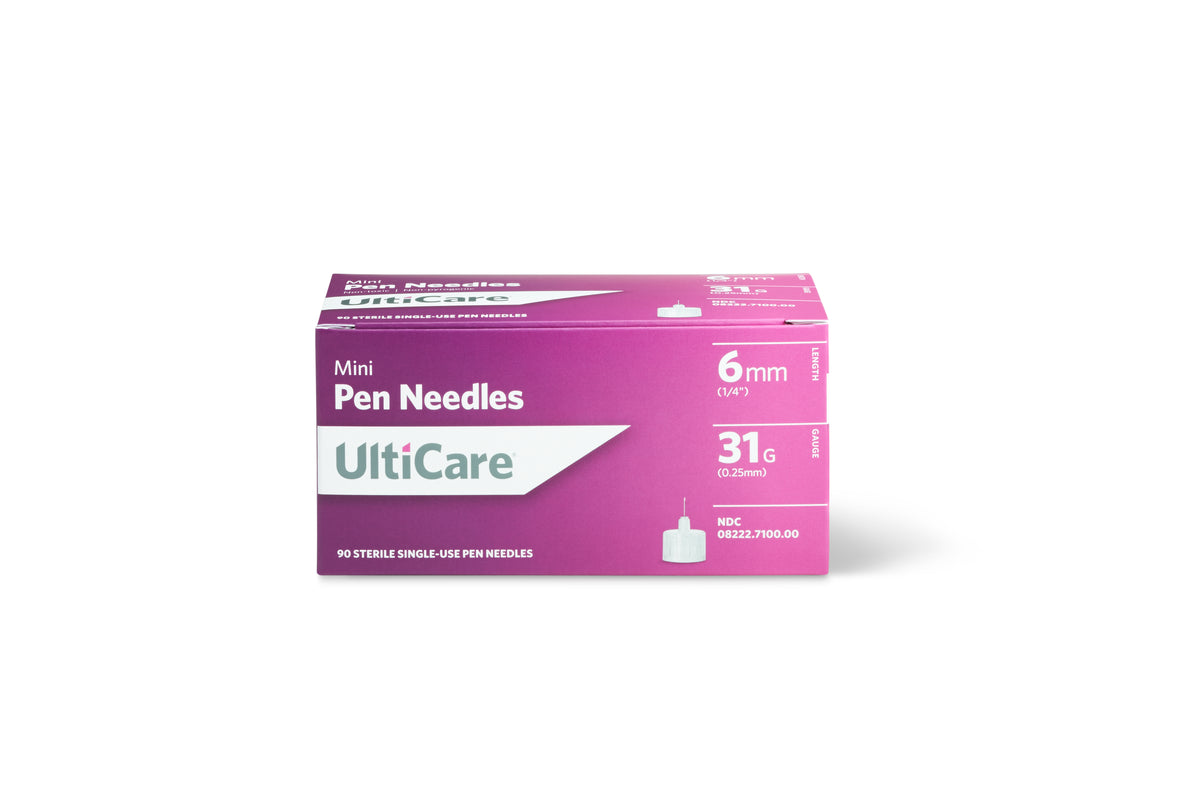 UltiCare Pen Needle 31G x 6 mm (90 count), BX/90