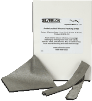 Silverlon Antimicrobial Wound Packing Strip 1" x 12", BX/5