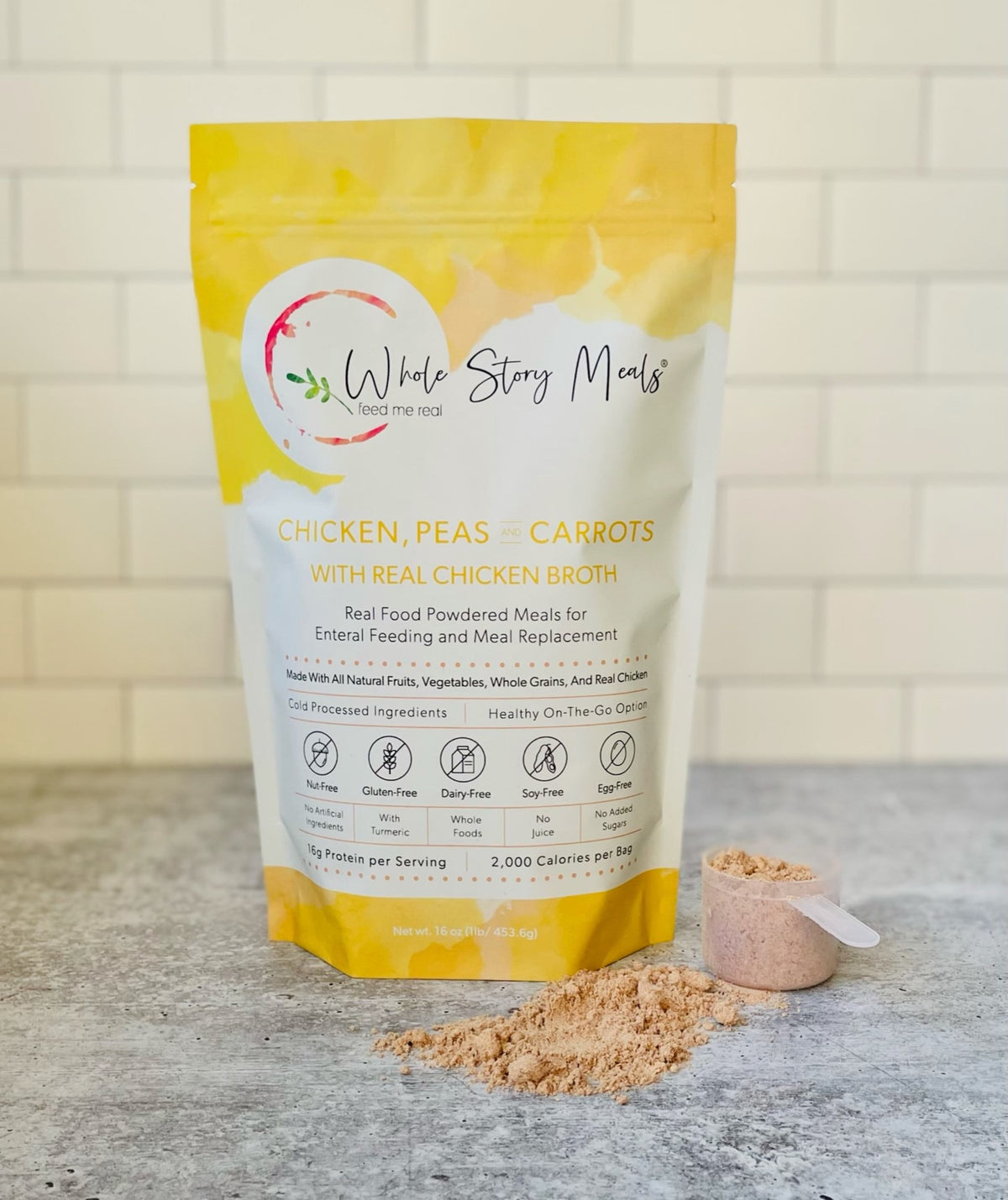 Whole Story Meals Chicken, Peas and Carrots With Real Chicken Broth Powdered Meal, EA/1