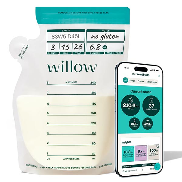 Breast Milk Storage Bags with SmartStash Tracking, 50 ct
