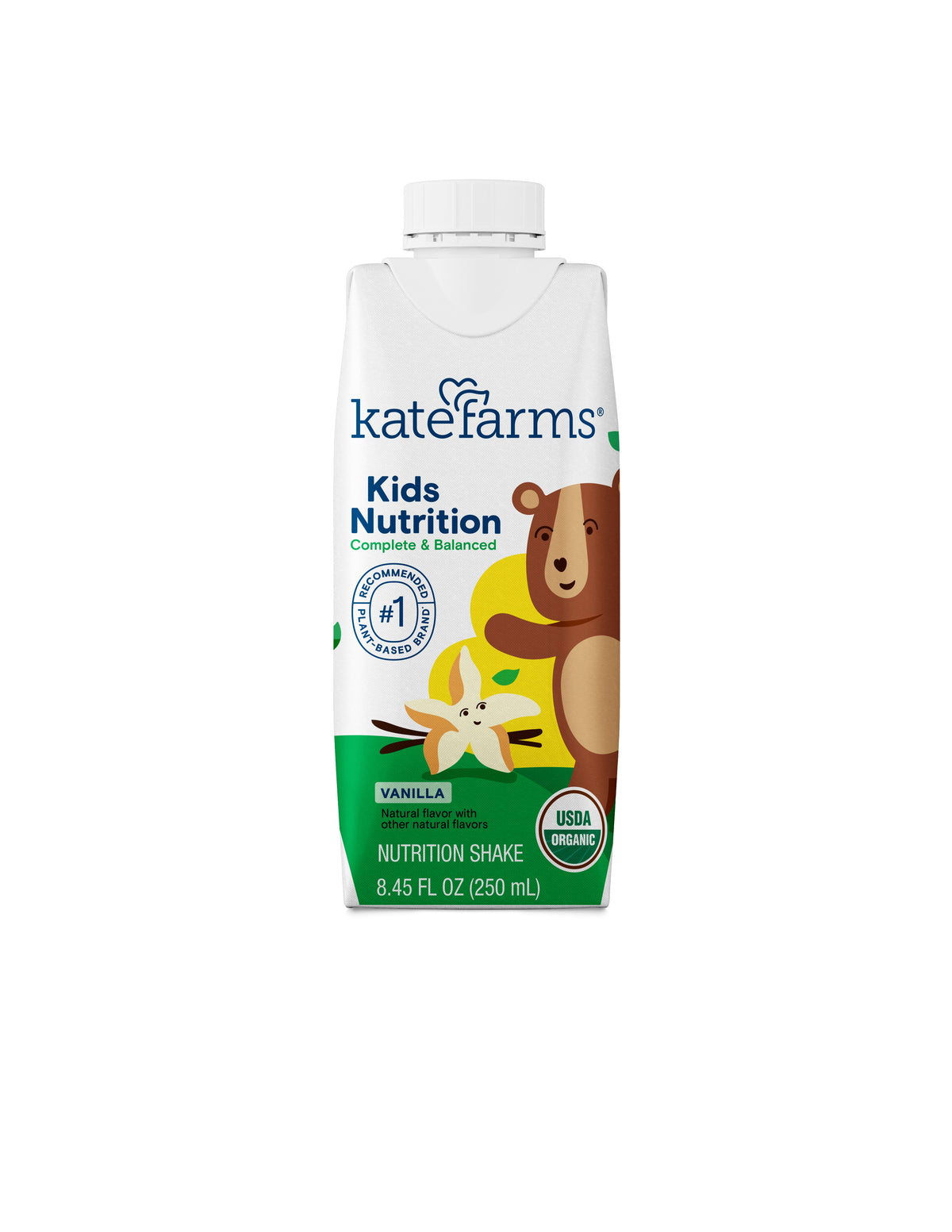 Kate Farms Kids Nutrition Vanilla, 8.45 fl. oz (250 mL)
