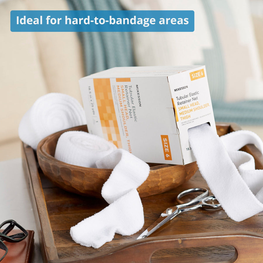 McKesson Tubular Bandage, Small Head, Medium Shoulder, Thigh, 18.5" x 25 Yard