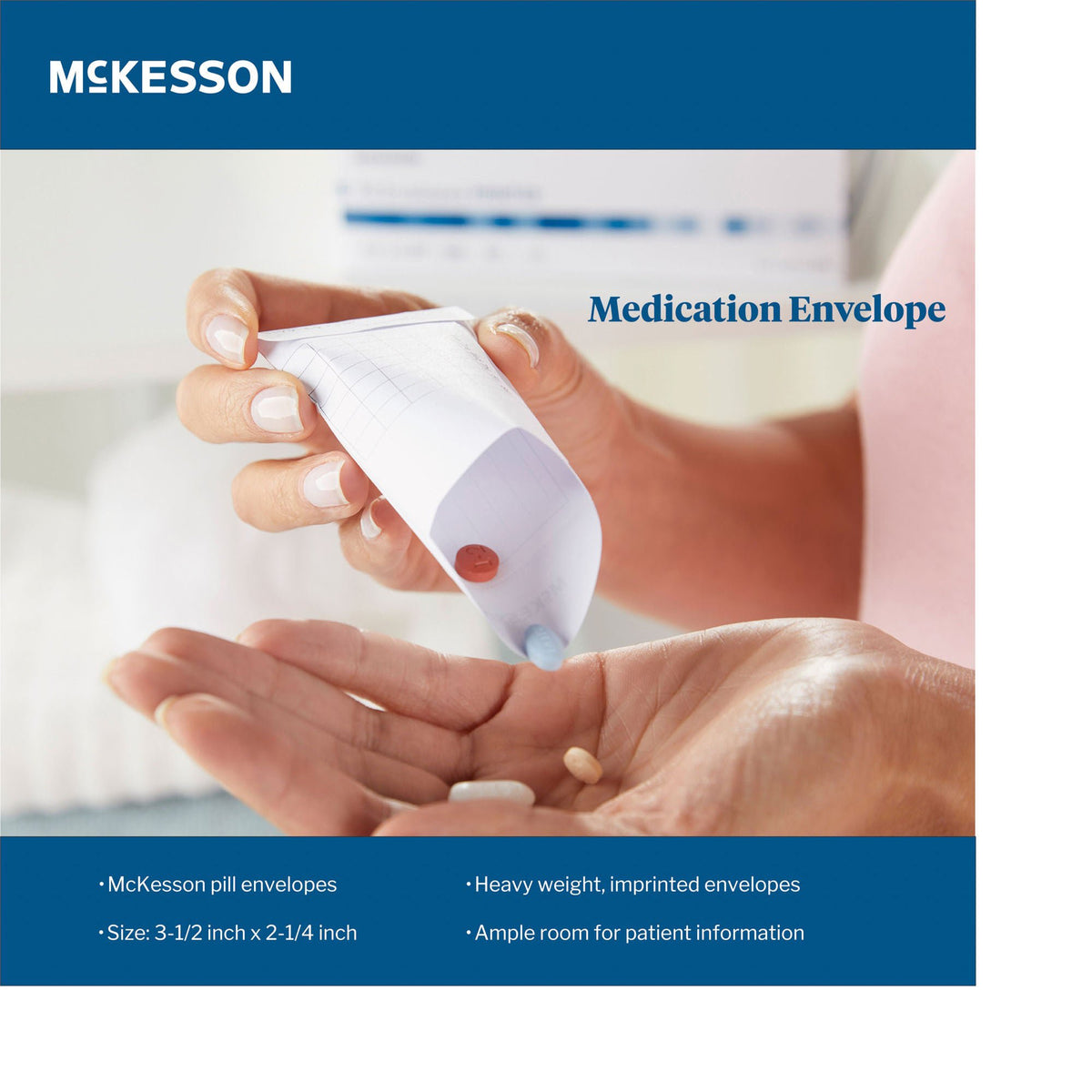 McKesson Pill Envelope, 3.5 x 2.25 Inch