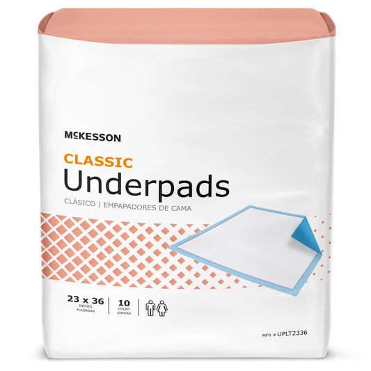 McKesson Classic Plus Light Absorbency Underpads, 23 x 36 Inch, CS/150