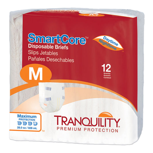 Tranquility SmartCore™ Maximum Protection Incontinence Brief, Medium, PK/12