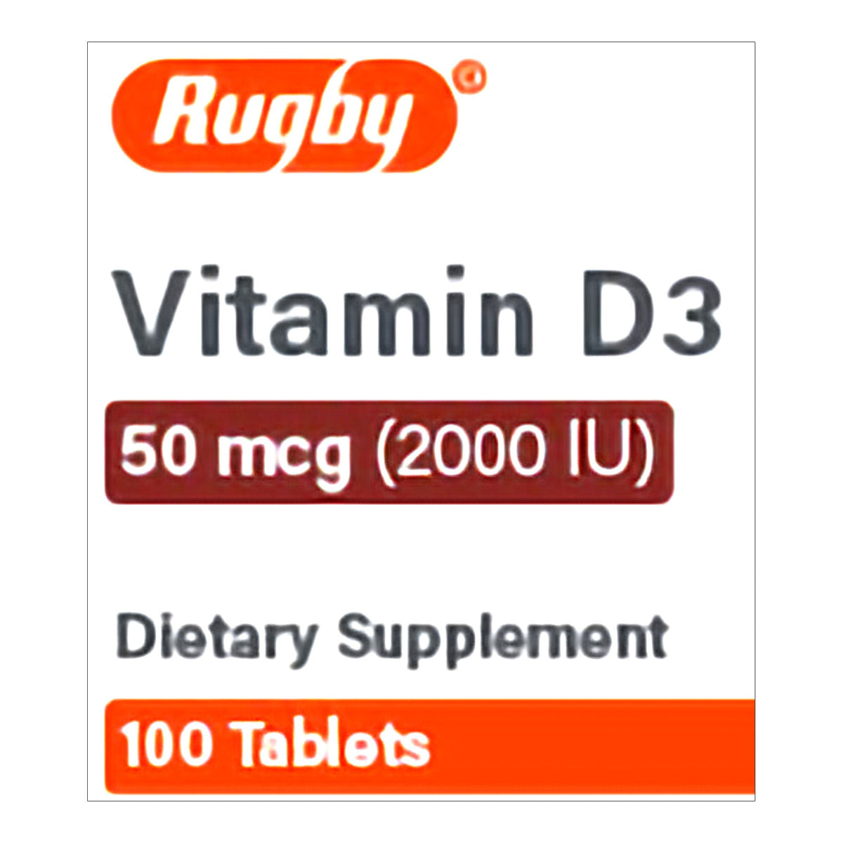 VITAMIN D3, TAB 50MCG (100/BT), BT/1