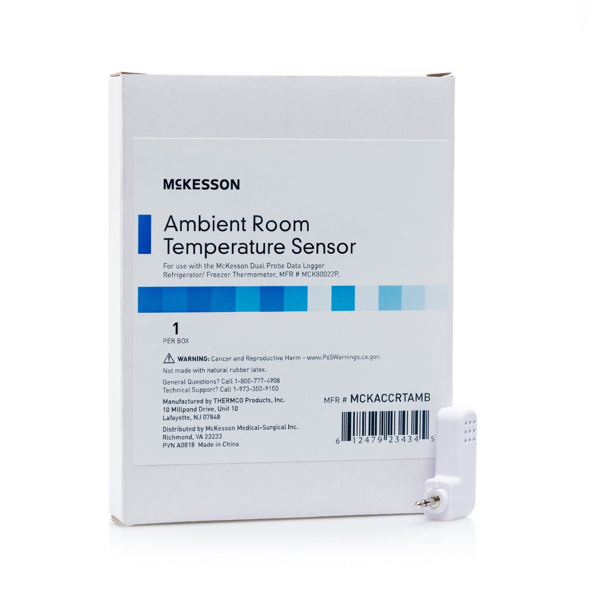 McKesson Ambient Room Temperature Sensor, 32 – 122° F Temperature Range, EA/1
