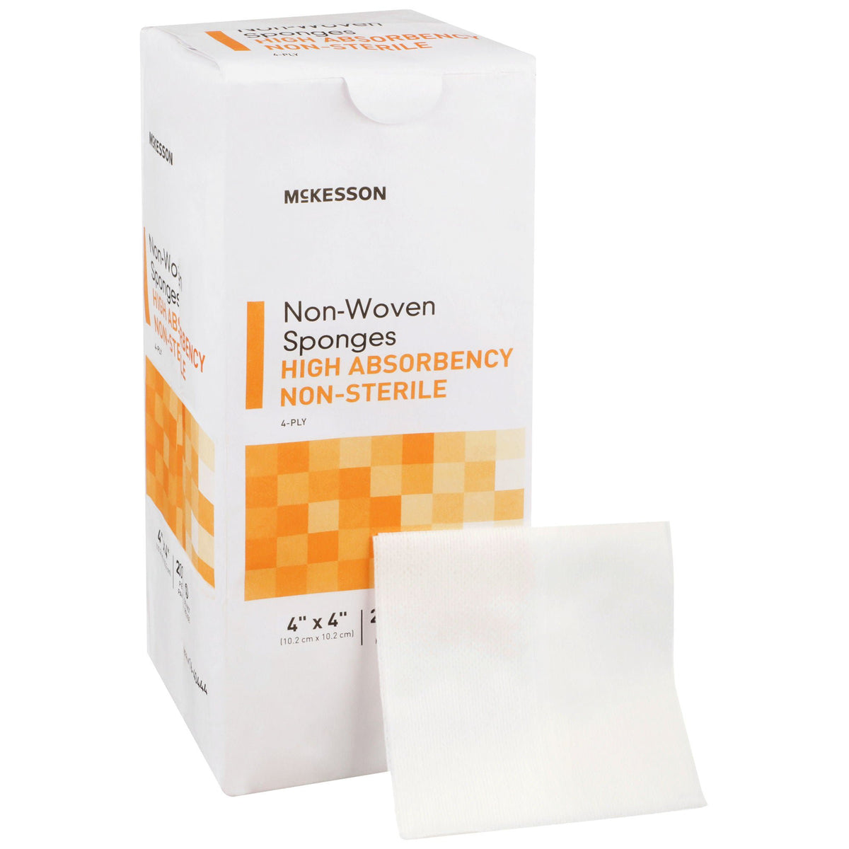 McKesson Nonwoven Sponge, 4 x 4 Inch, Four Ply, PK/1