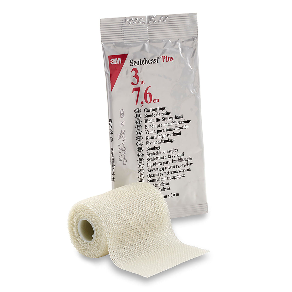 3M™ Scotchcast™ Plus White Cast Tape, 3 Inch x 4 Yard, BX/10