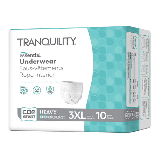Tranquility® Essential Underwear, Heavy, 3X-Large, CS/40