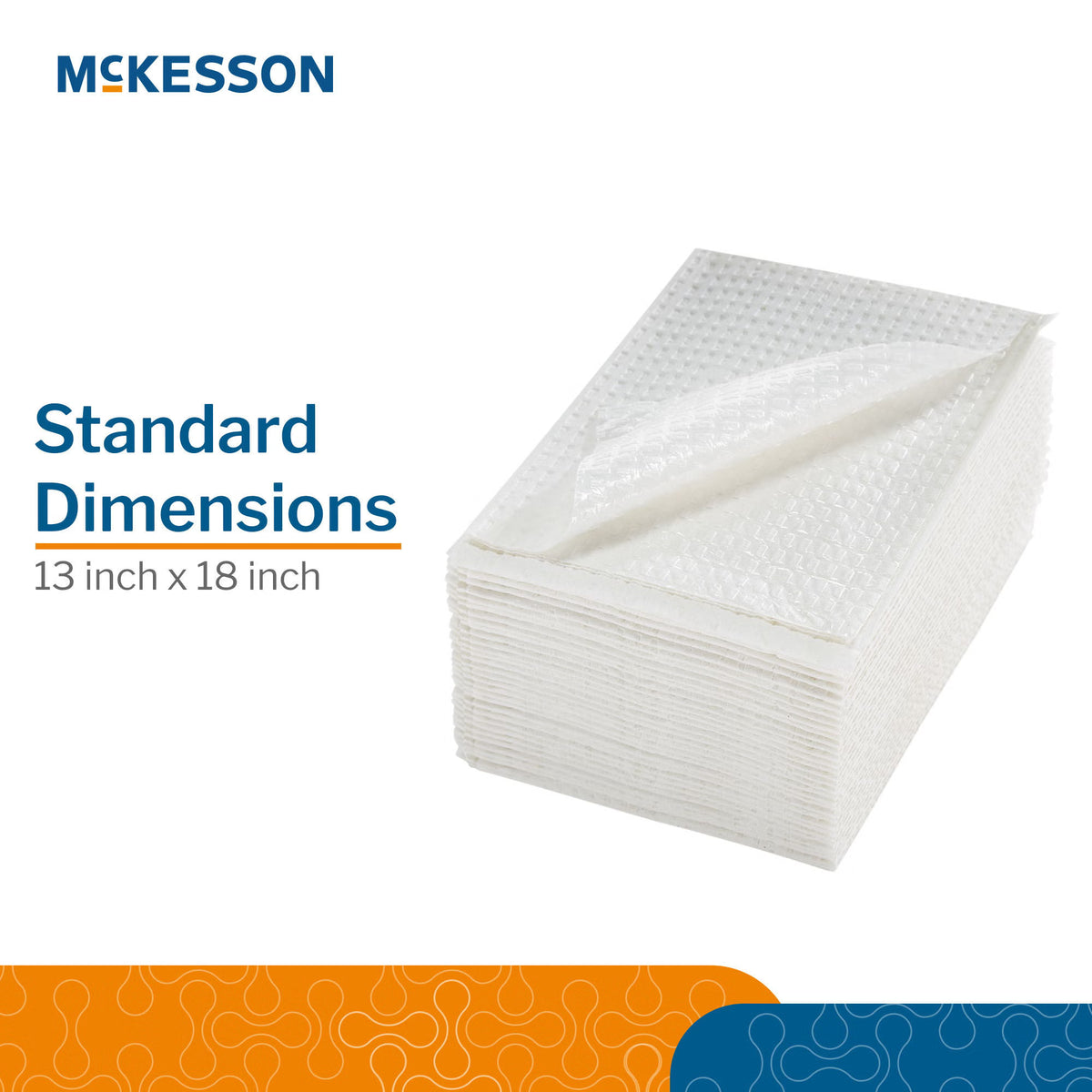 McKesson Deluxe White Procedure Towel, 13 x 18 Inch