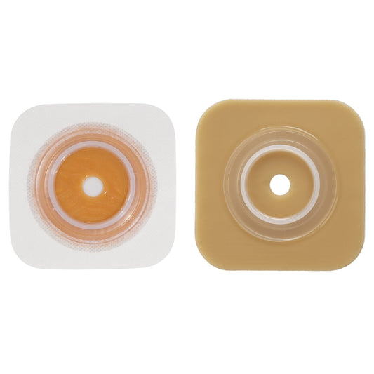 WAFER, STOMAHESIVE W/FLANGE 6X6 4" (5/BX)