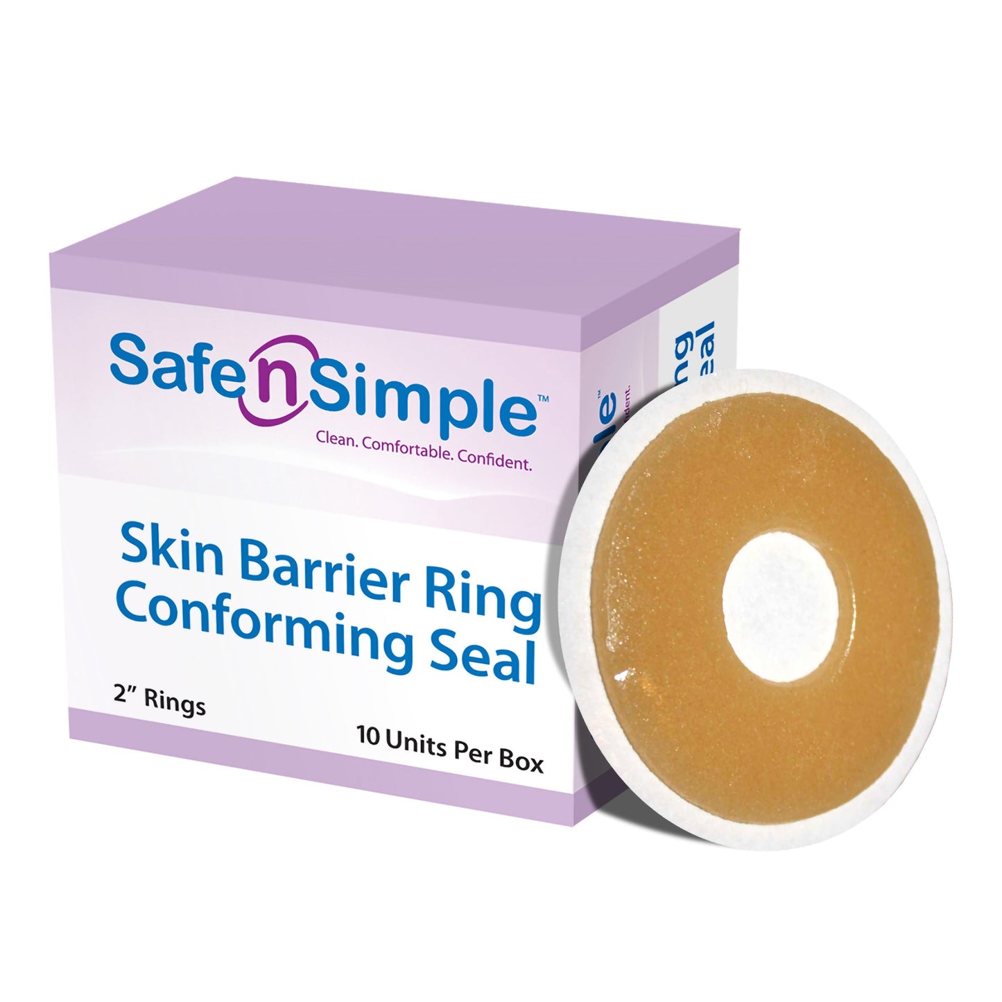 RING, SKIN BARRIER CONF ADH 2"OD 3/8" ID(10/BX 16BX/CS)