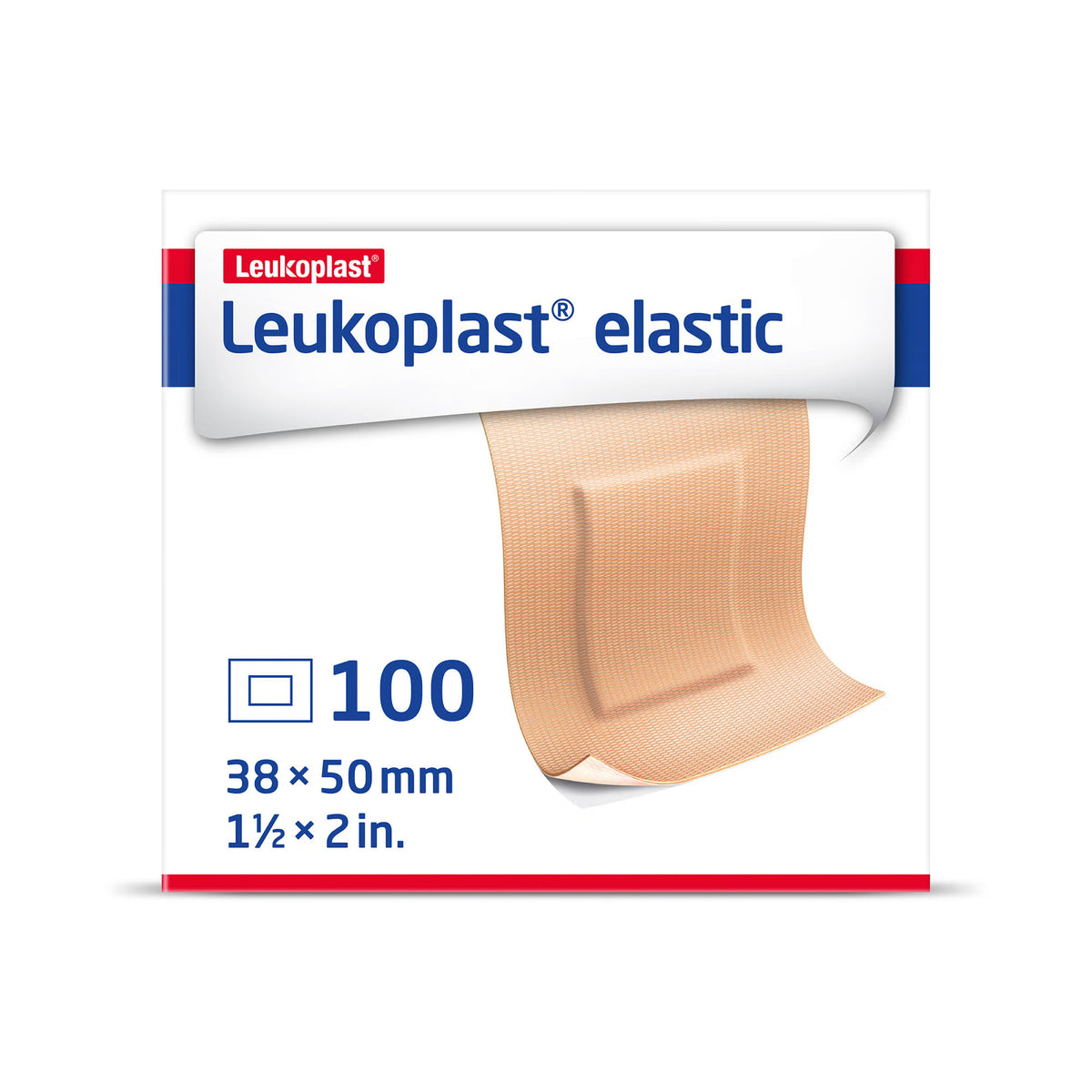 Leukoplast® Elastic Adhesive Strip, 1-1/2 x 2 Inch, BX/100
