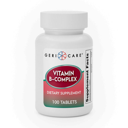 Vitamin Supplement Geri-Care® Vitamin B Tablet 100 per Bottle