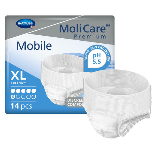MoliCare® Premium Mobile 6 Drop Absorbency Incontinence Underwear, Extra Large, BG/14
