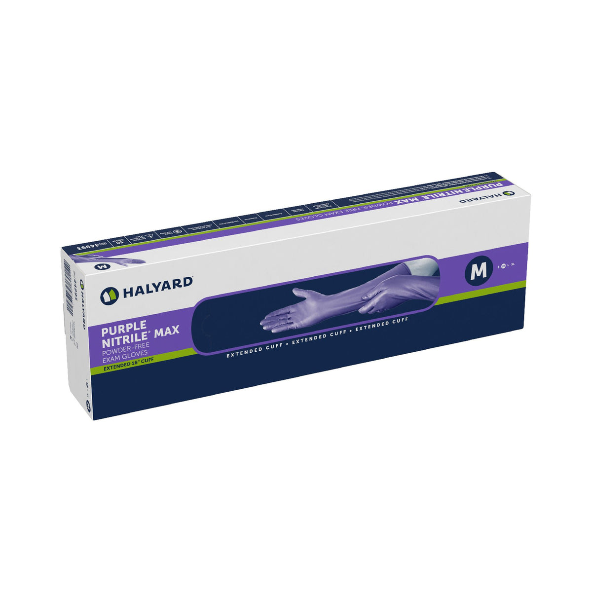 Purple Nitrile Max™ Extended Cuff Length Exam Glove, Medium, CS/400