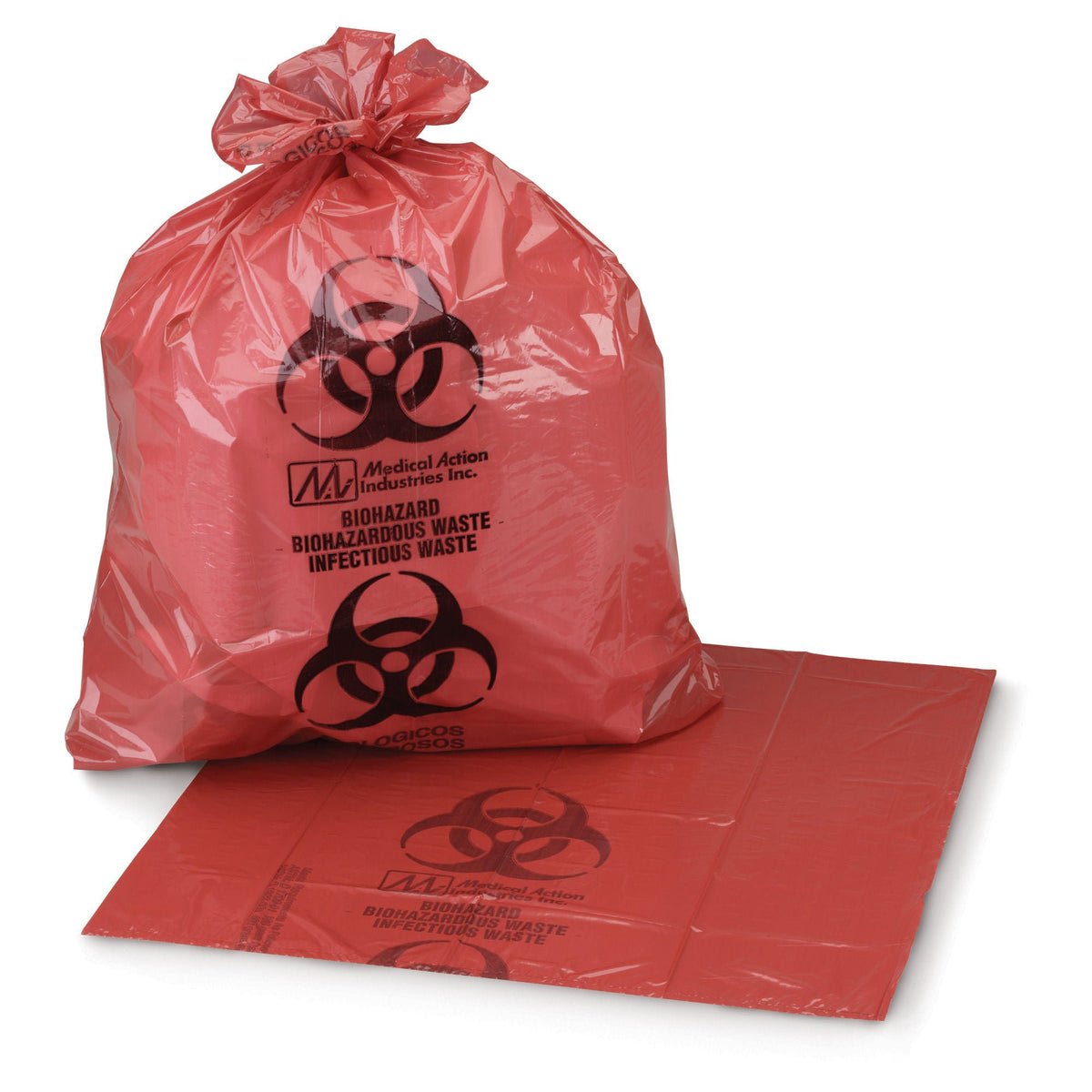McKesson Biohazard Waste Bag, 1 – 3 gallon Capacity, 11 x 14 Inch, BX/50
